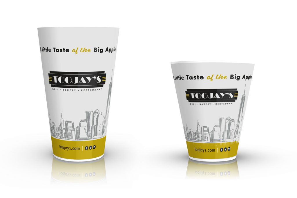 TooJay's Paper Cups Graphic Design Printing